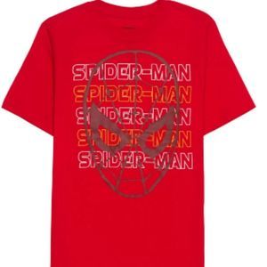 Marvel Big Boys Spiderman Repeat Short Sleeve T-shirt Size S
